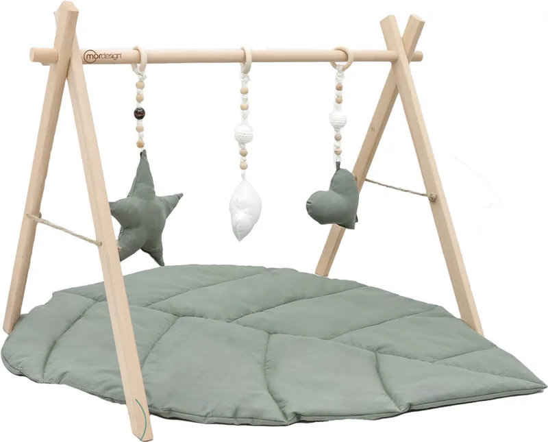 Leaf Speelkleed - Babygym - 70bx60h cm van MorDesign in Groen – productfoto