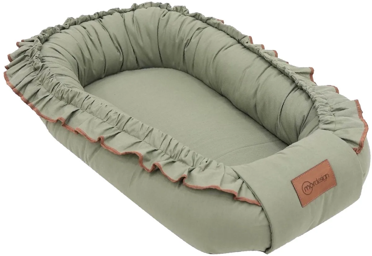 Morremix Ruffle Khaki Small Babynest by MorDesign in Green – product photo