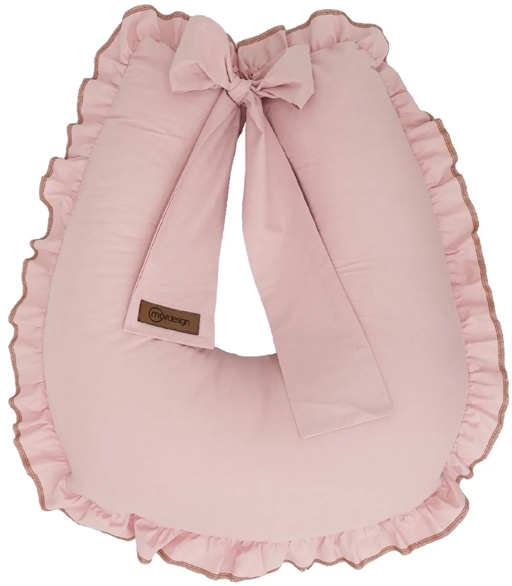 Ruffle Powder Voedingskussen van MorDesign in Roze – productfoto