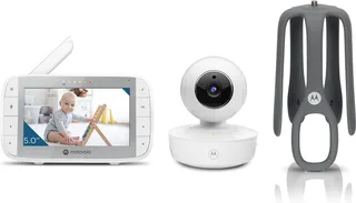 Babyfoon met Camera - Baby Monitor VM 55 - Baby Camera met Kleuren Display, Tweeweg Communicatie en Infrarood Nachtvisie - 300M Bereik - Inzoomen, Kantelen en Draaien