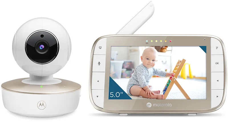 Babyfoon Motorola VM50G videomonitor 5" Pan & Tilt wit fra Motorola i Goud – produktbillede