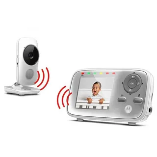 VM 483 - Babyfoon Video Baby monitor - 2.8 inch Ouder Unit - Infrarood - Digitale Zoom – Terugspreekfunctie by Motorola in White – product photo 2 of 5