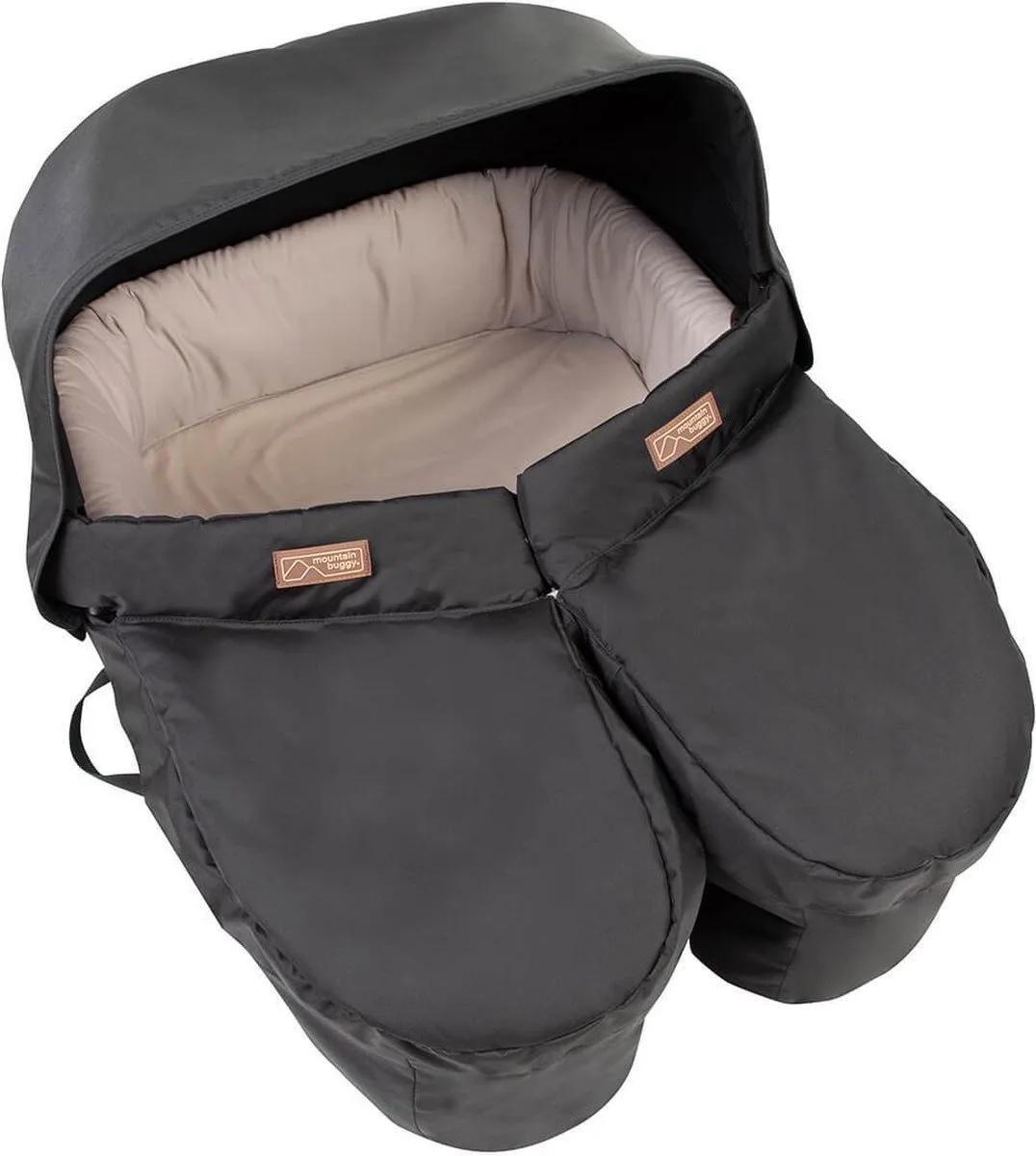 Carry Cot Plus Twins incl regenhoes by Mountain Buggy in Black – product photo