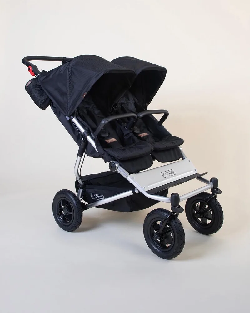 Duet - Duo kinderwagen - Tweeling - Off road - Handrem - Robuust från Mountain Buggy i Black – produktbild