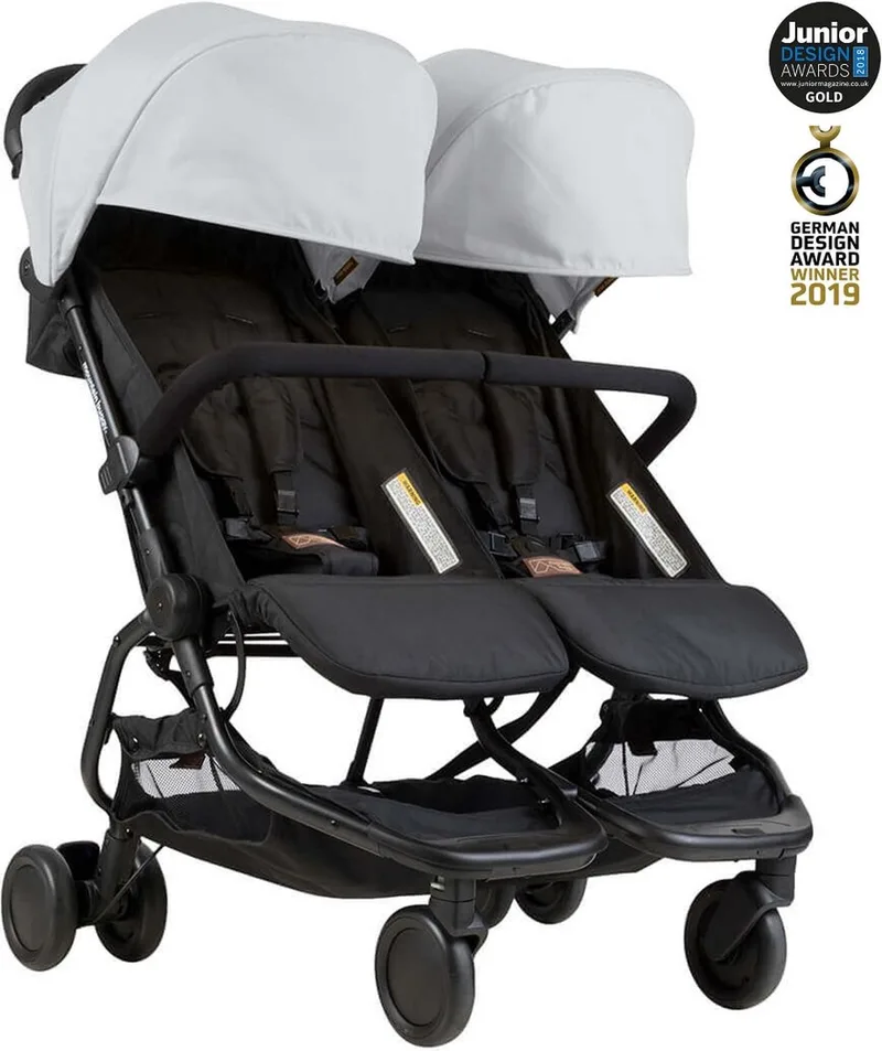 Nano Duo de Mountain Buggy en Silver – photo produit