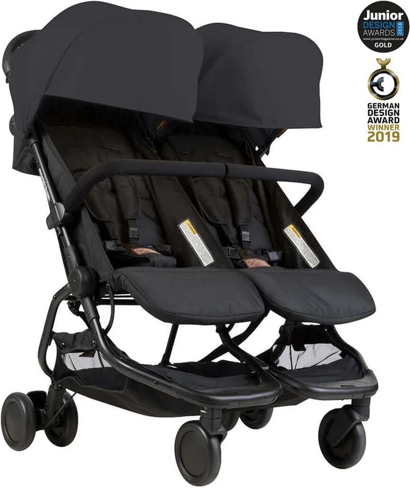 Nano Duo V3 Black från Mountain Buggy i Zwart – produktbild