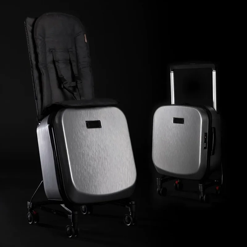 Skyrider Bagrider Luxury kinderzitje van Mountain Buggy in Silver – productfoto