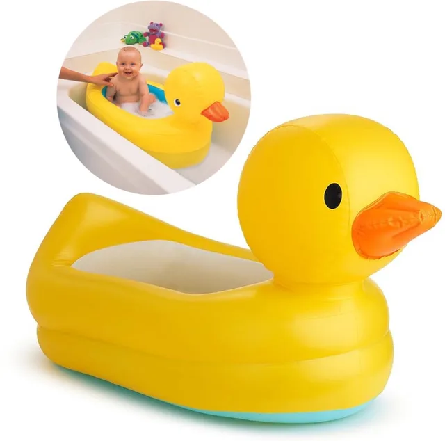 Babybadje - White Hot™ Duck Tub - Opblaasbaar Babybadje - Vorm van een Badeend - Kleurt mee met Temperatuur! - Vanaf 6 Maanden - 79 cm x 48 cm