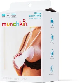 Handmatige Siliconen Borstkolf - Voor Moedermelk Opvangen en Afkolven - BPA-vrij - Inclusief Deksel en Draagkoord - 120 ml von Munchkin in Mehrfarbig – Produktfoto 3 von 4