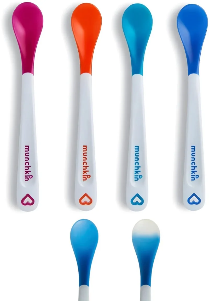 Kinderbestek Set van 4 Lepeltjes - Warmtegevoelige Lepels - Veranderd van Kleur - White Hot Technologie by Munchkin in Multicolour – product photo