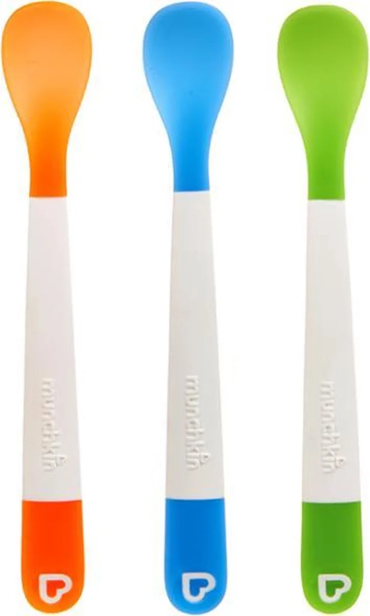 lepeltjes - Zachte lepels met soft tip - 3 stuks - kinderbestek - Kinder Lepeltjes - Zachte Tuit - Baby Bestek - Per 3 Stuks - vanaf 4 maanden by Munchkin in 3 stuks – product photo