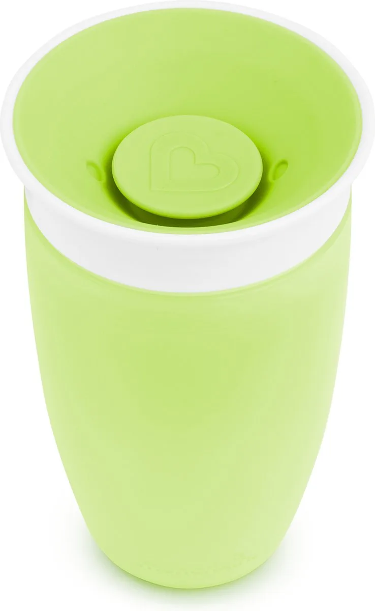 Miracle Anti-Lek 360° Drinkbeker - Sippy Cup - Oefenbeker voor Baby en Kind - 296ml - Groen van Munchkin in Sippy Groen – productfoto