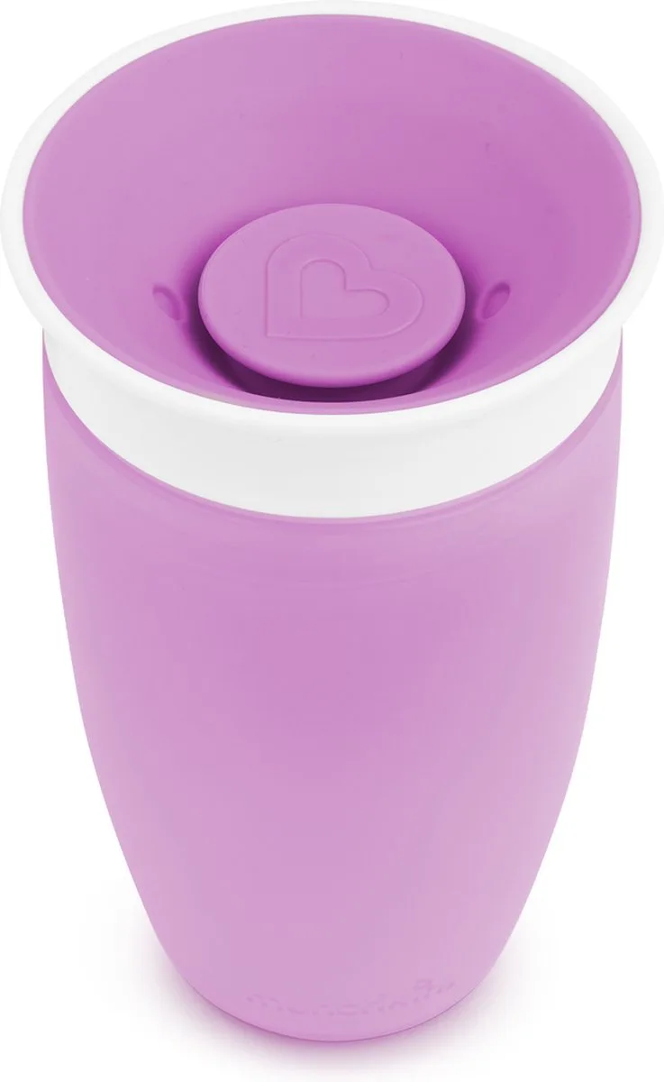 Miracle Anti-Lek 360° Drinkbeker - Sippy Cup - Oefenbeker voor Baby en Kind - 296ml - Paars de Munchkin en Sippy Paars – photo produit