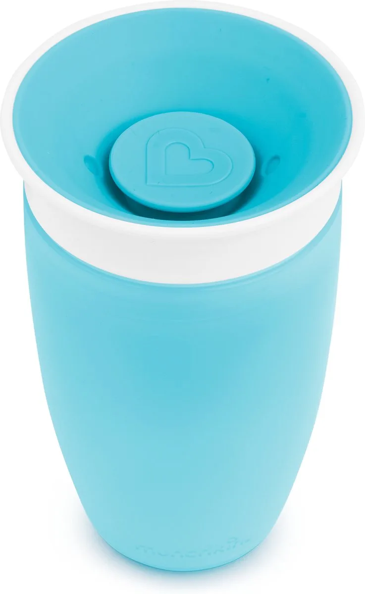 Miracle Anti-Lek 360° Drinkbeker - Sippy Cup - Oefenbeker voor Baby en Kind - 296ml - Blauw van Munchkin in Sippy Blauw – productfoto