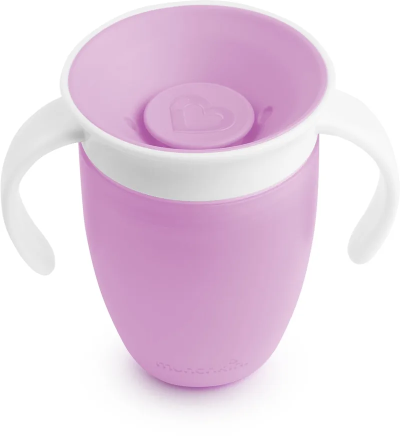 Miracle Anti-Lek 360° Drinkbeker - Trainer Cup - Oefenbeker voor Baby en Kind - 207ml - Paars de Munchkin en Trainer Paars – photo produit
