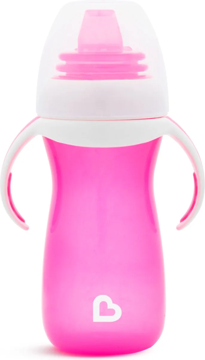 Overgangsbeker - Gentle beker - Transition Cup - Anti-lek Beker voor Baby's – Vanaf 9 Maanden - 296ml de Munchkin en Rose – photo produit