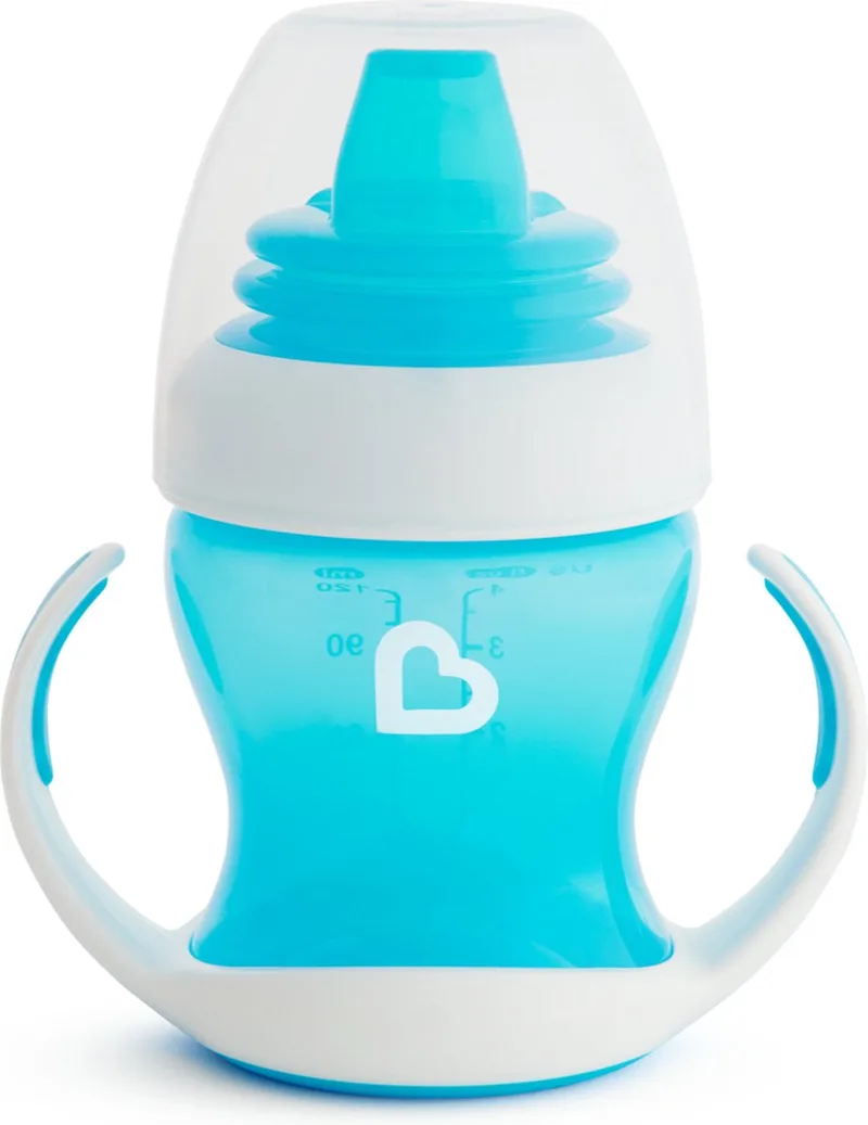 Overgangsbeker - Gentle beker - Transition Cup - Anti-lek Beker voor Baby's – Vanaf 4 Maanden - 118ml de Munchkin en Bleu – photo produit