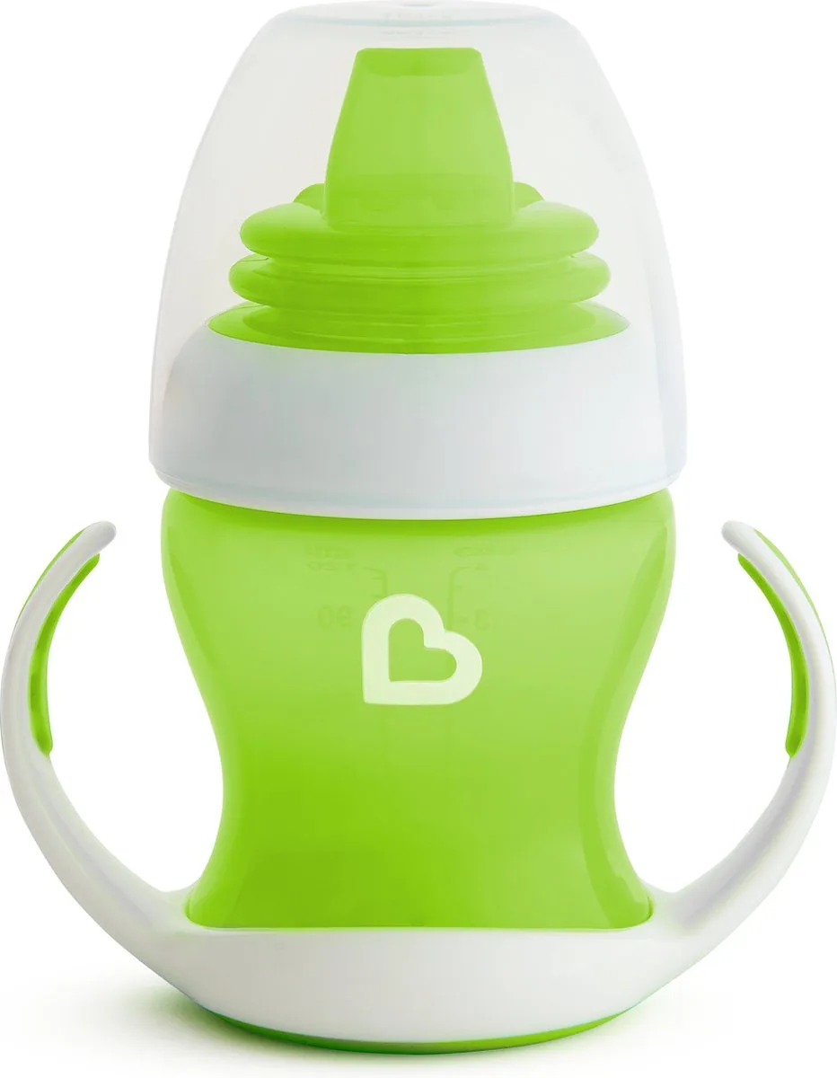 Overgangsbeker - Gentle beker - Transition Cup - Anti-lek Beker voor Baby's – Vanaf 4 Maanden - 118ml de Munchkin en Vert – photo produit