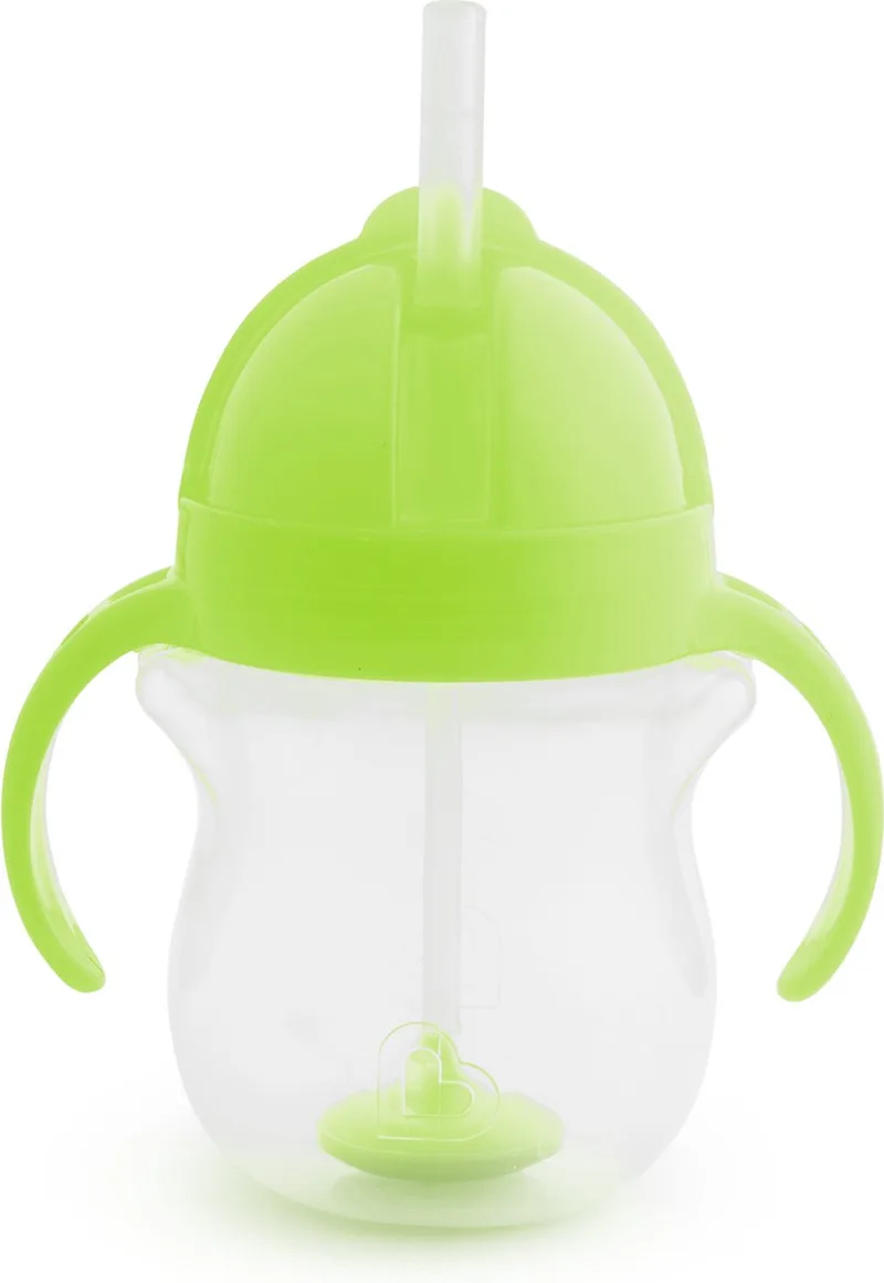 Tip & Sip Antilek Rietjesbeker - Drinkbeker met Rietje - Vaatwasserbestendig - Vanaf 6 maanden - 207ml från Munchkin i Grön – produktbild