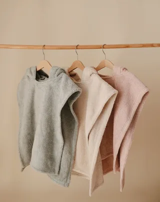 Badponcho Mushie Bear Blush van Mushie – productfoto 3 van 3