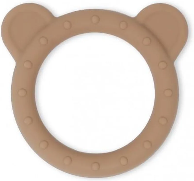 Bijtring Beer Bear Teether - Natural van Mushie in Beige – productfoto