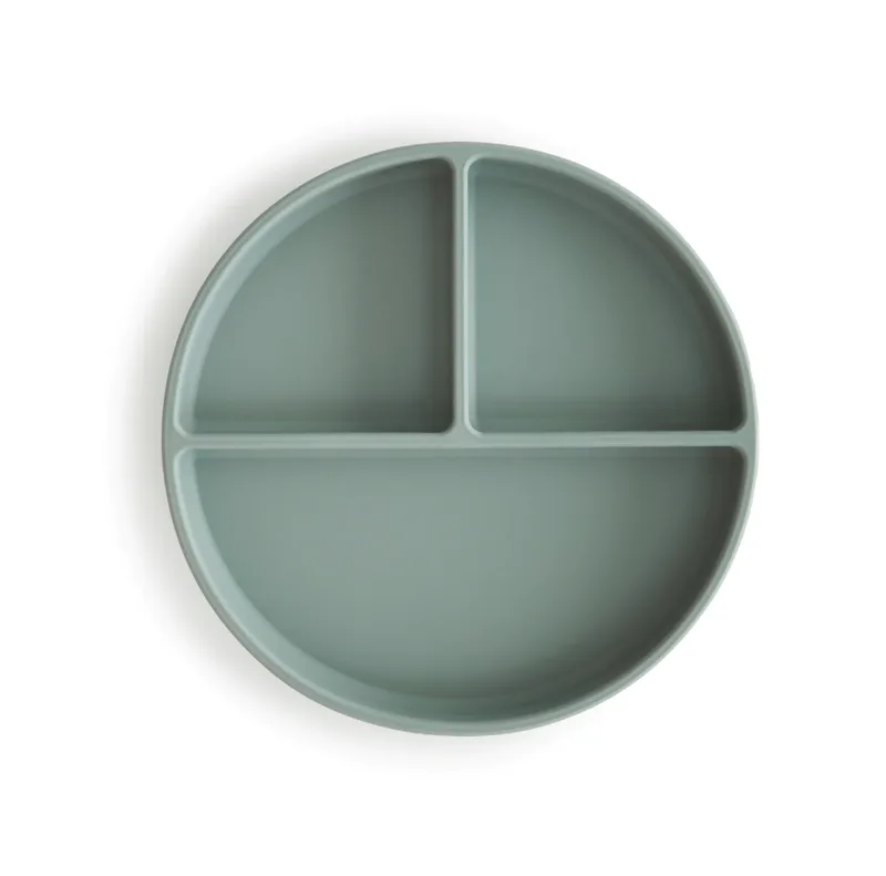 Bord Mushie Siliconen 3-vaks Cambridge Blue van Mushie – productfoto