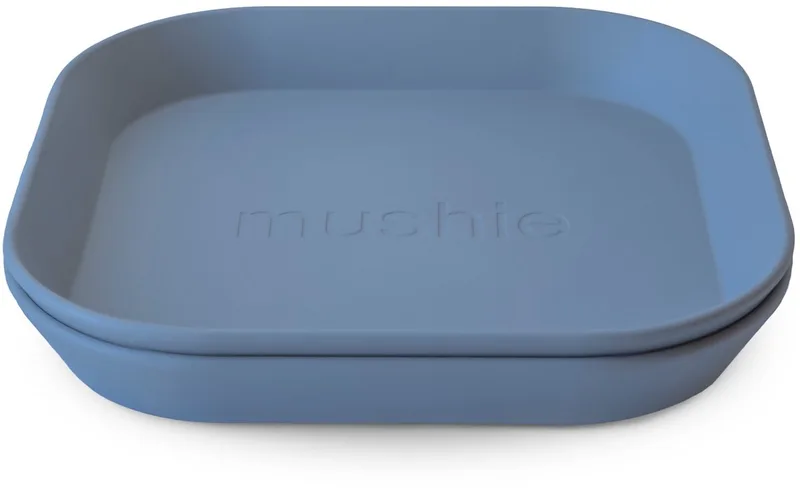 Bord Vierkant (set van 2) Twilight van Mushie in Blauw – productfoto
