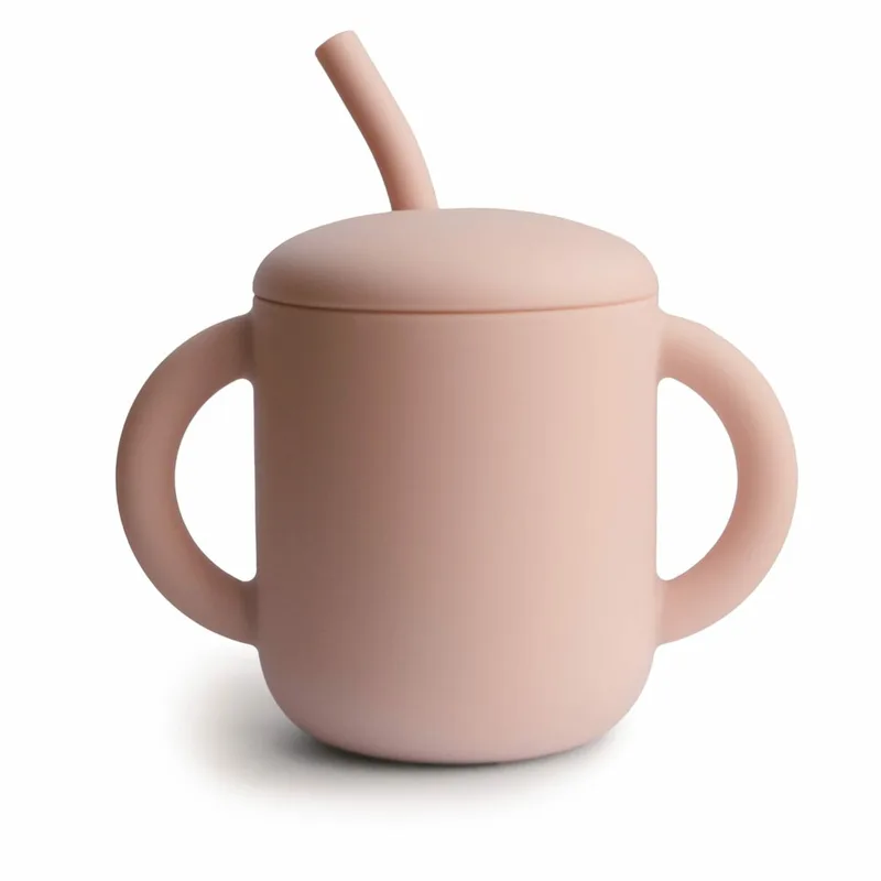 Drinkbeker met Rietje Blush de Mushie – photo produit