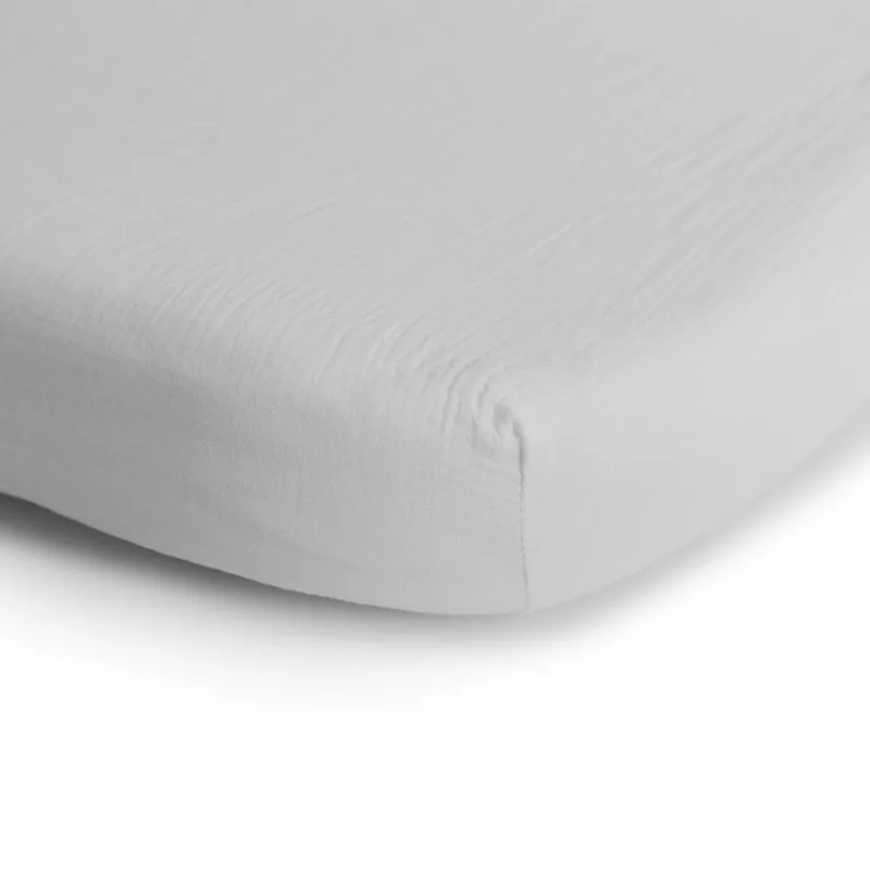 hoeslaken ledikant 60x120cm van Mushie in Wit – productfoto