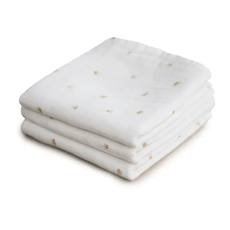 Hydrofiele Doek Crowns 3st de Mushie – photo produit