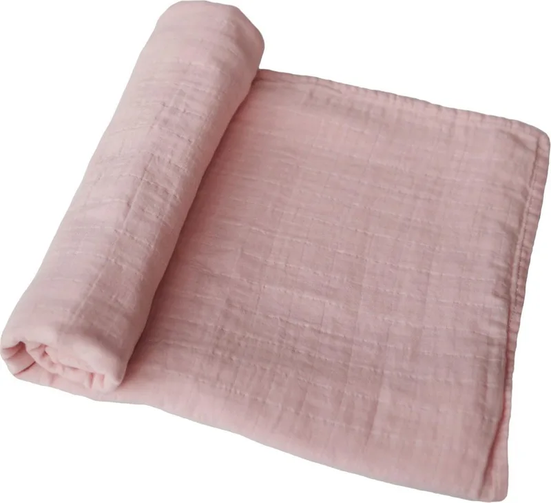 Hydrofiele doek XL - 120x120cm de Mushie en Rose Vanilla – photo produit