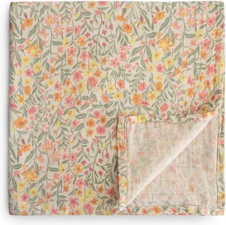 Hydrofiele Doek XL Swaddle Pastel Blooms by Mushie in Multicolour – product photo 1 of 2