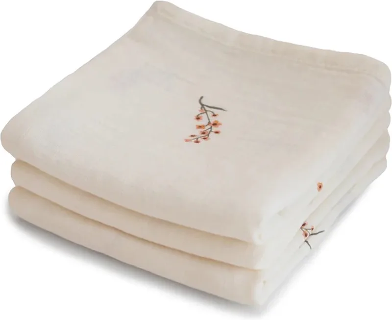 Hydrofiele Doeken (set van 3) - Flowers van Mushie in Print – productfoto