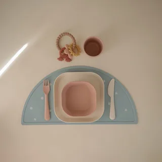 Kinderbestek Set Diner van Mushie in Blush – productfoto 2 van 4