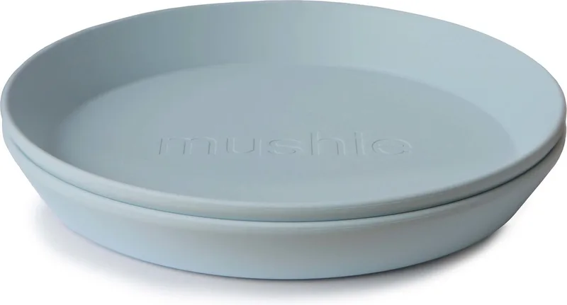 Kinderservies Set 2 Borden Rond by Mushie in Multicolour – product photo