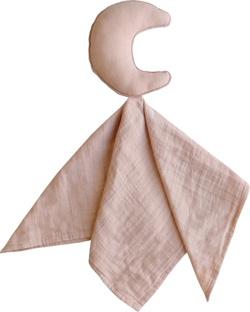 Knuffeldoek Lovely Maan - Blush van Mushie in Print – productfoto