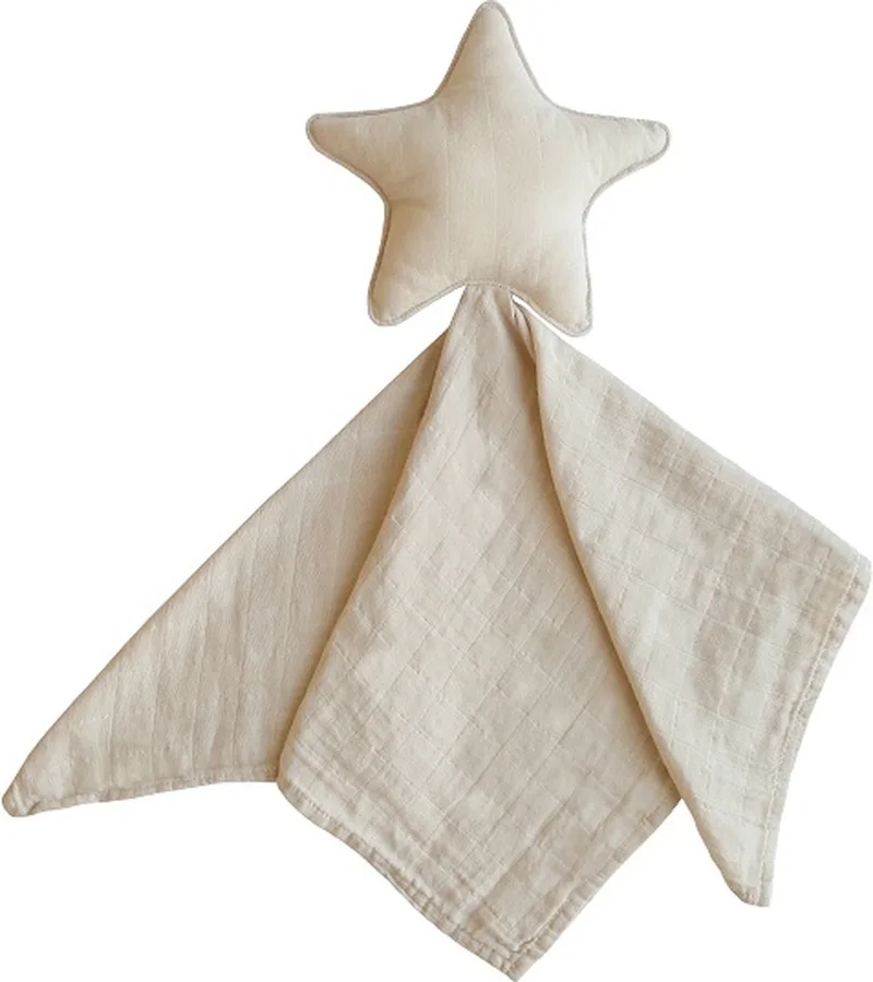 Knuffeldoek Lovely Ster - Fog van Mushie in Print – productfoto