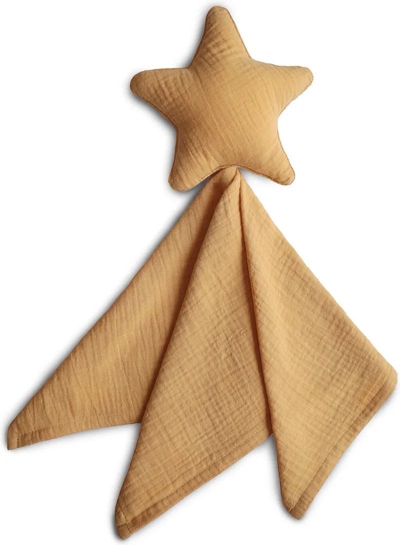 Knuffeldoekje Lovey Blanket - Knuffeldoekjes van Mushie in STAR Fall Yellow – productfoto