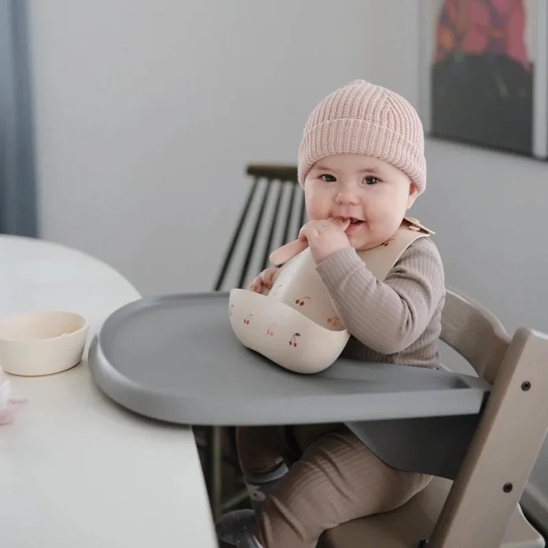Lepels Mushie Eerste Voeding Siliconen Blush/Shifting Sand 2st van Mushie – productfoto 4 van 4