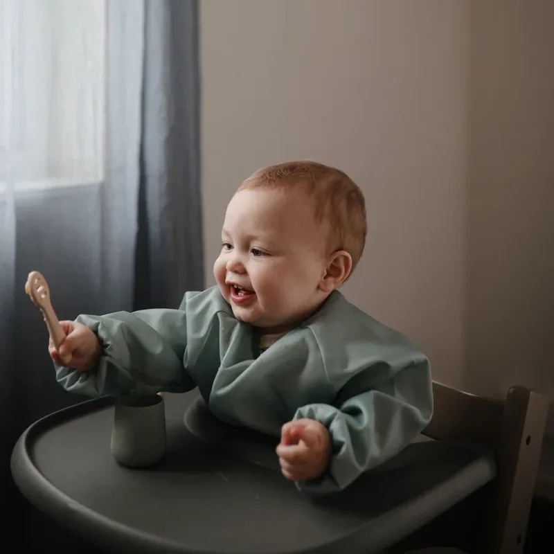 Lepels Mushie Eerste Voeding Siliconen Blush/Shifting Sand 2st van Mushie – productfoto 3 van 4