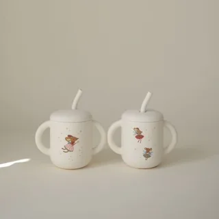 Oefenbeker Mushie met Rietje Fairy Mice fra Mushie – produktbillede 2 af 2