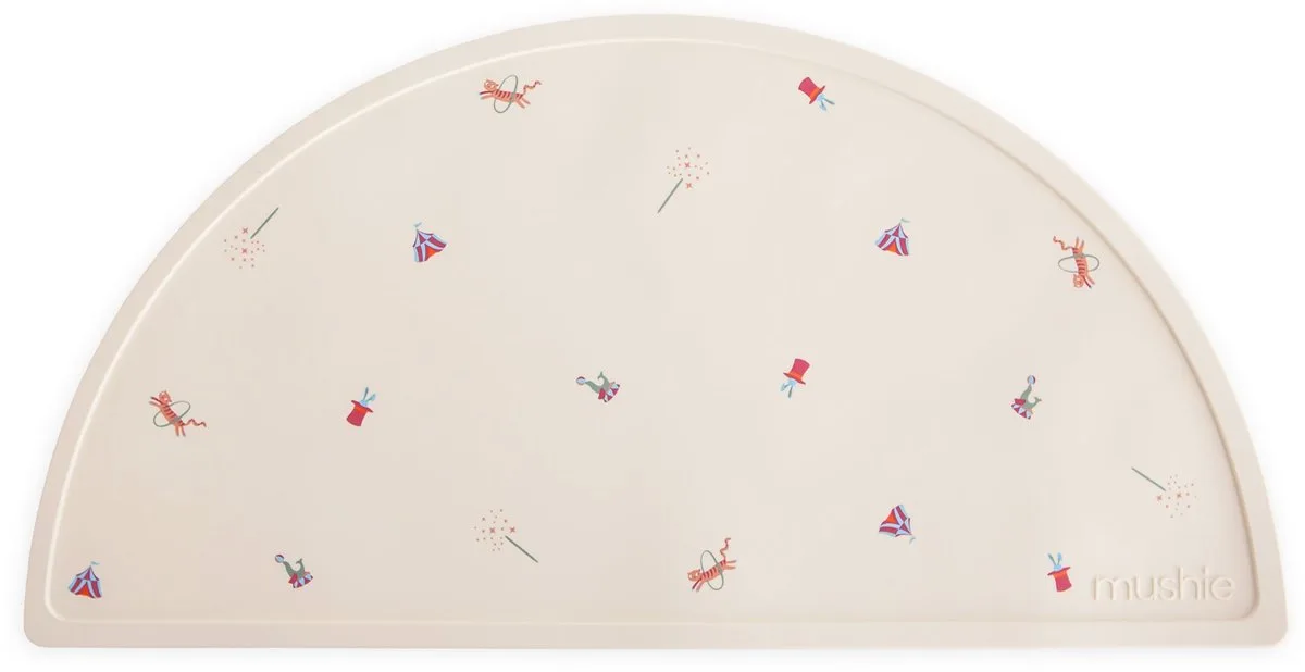 Placemat Siliconen Circus de Mushie en Print – photo produit
