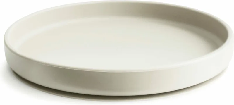Silicone Bord met Zuignap - Borden & kommen by Mushie in Ivory – product photo 1 of 3