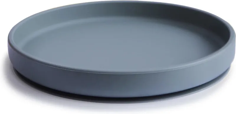 Silicone Bord met Zuignap - Borden & kommen van Mushie in Tradewinds – productfoto