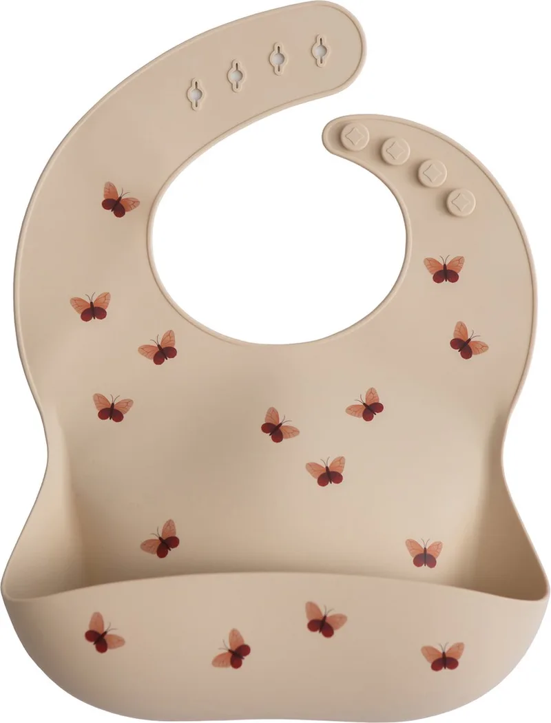 Siliconen Slab - Butterflies de Mushie en Marron – photo produit