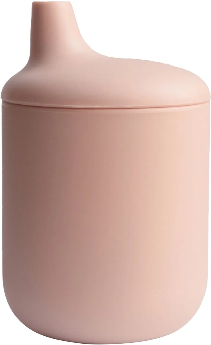 Siliconen Tuitbeker - Sippy Cups van Mushie in Blush – productfoto