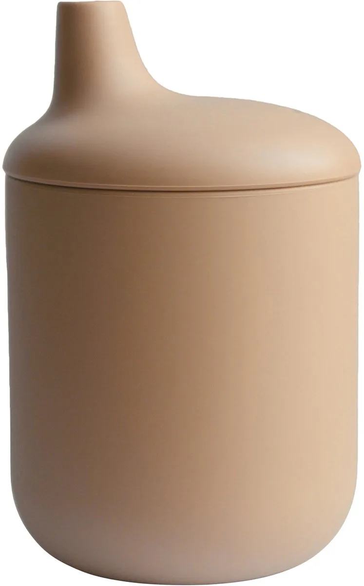 Siliconen Tuitbeker - Sippy Cups van Mushie in Naturel – productfoto