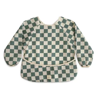 Slabber Mushie Long Sleeve Olive Check från Mushie – produktbild 1 av 3