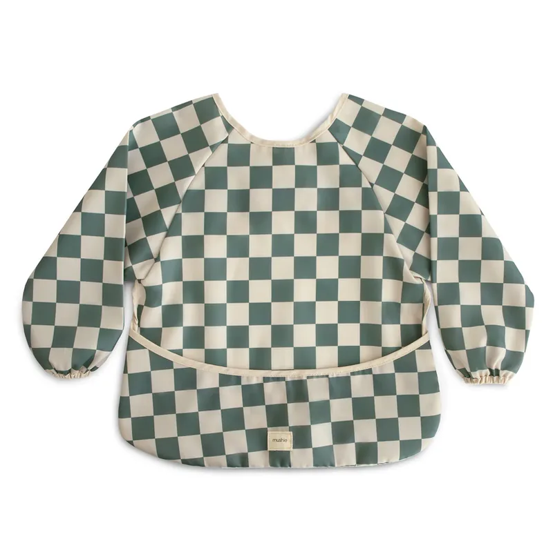 Slabber Mushie Long Sleeve Olive Check by Mushie – product photo