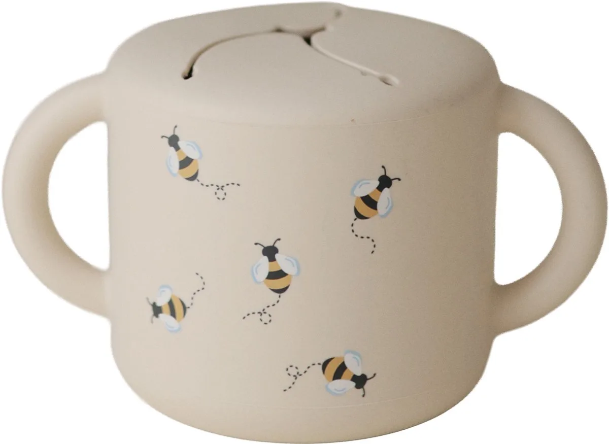 Snackbeker - Snack Cup - Bees de Mushie en Beige – photo produit